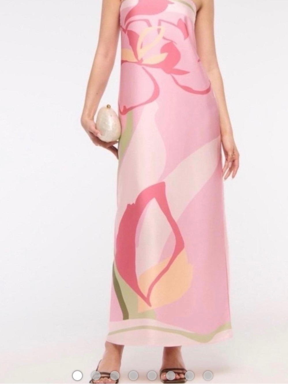Abercrombie & Fitch Pink Floral Maxi Slip Dress